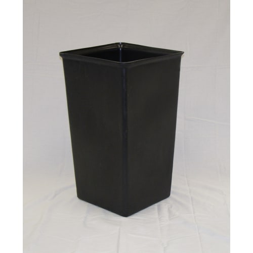 Witt Industries® 21 Gallon Square Rigid Plastic Liner, 13x13x27, Black